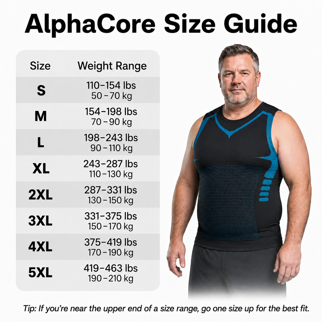 AlphaCore™ — The Big Men's Compression Shirt