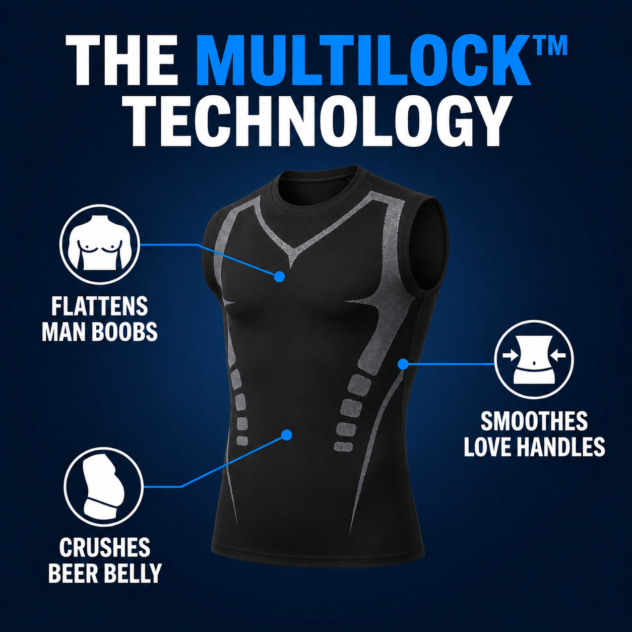 AlphaCore™ — Triple-Zone Compression Tee