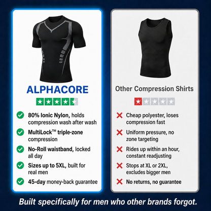 AlphaCore™ — Triple-Zone Compression Tee