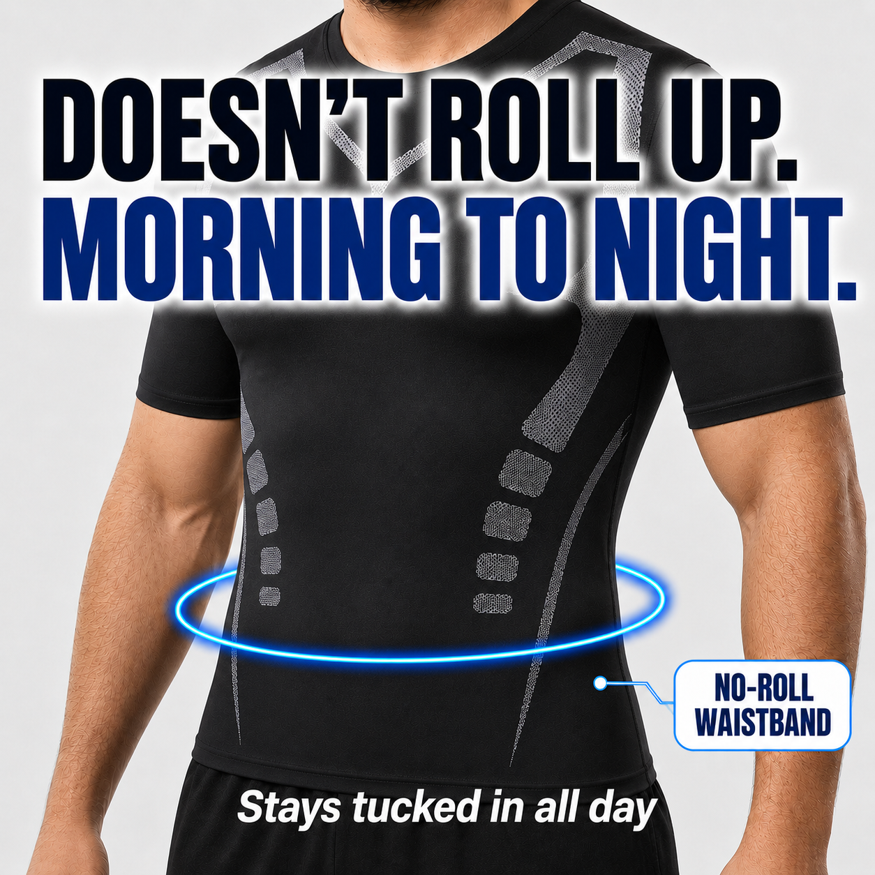 AlphaCore™ — Triple-Zone Compression Tee