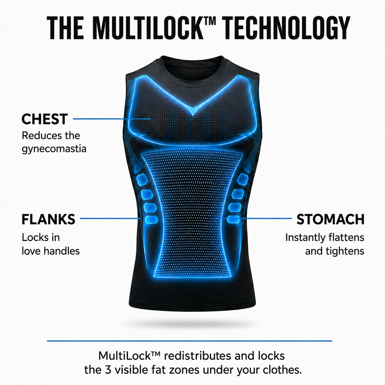 AlphaCore™ — Men's Triple-Zone Compression Tank