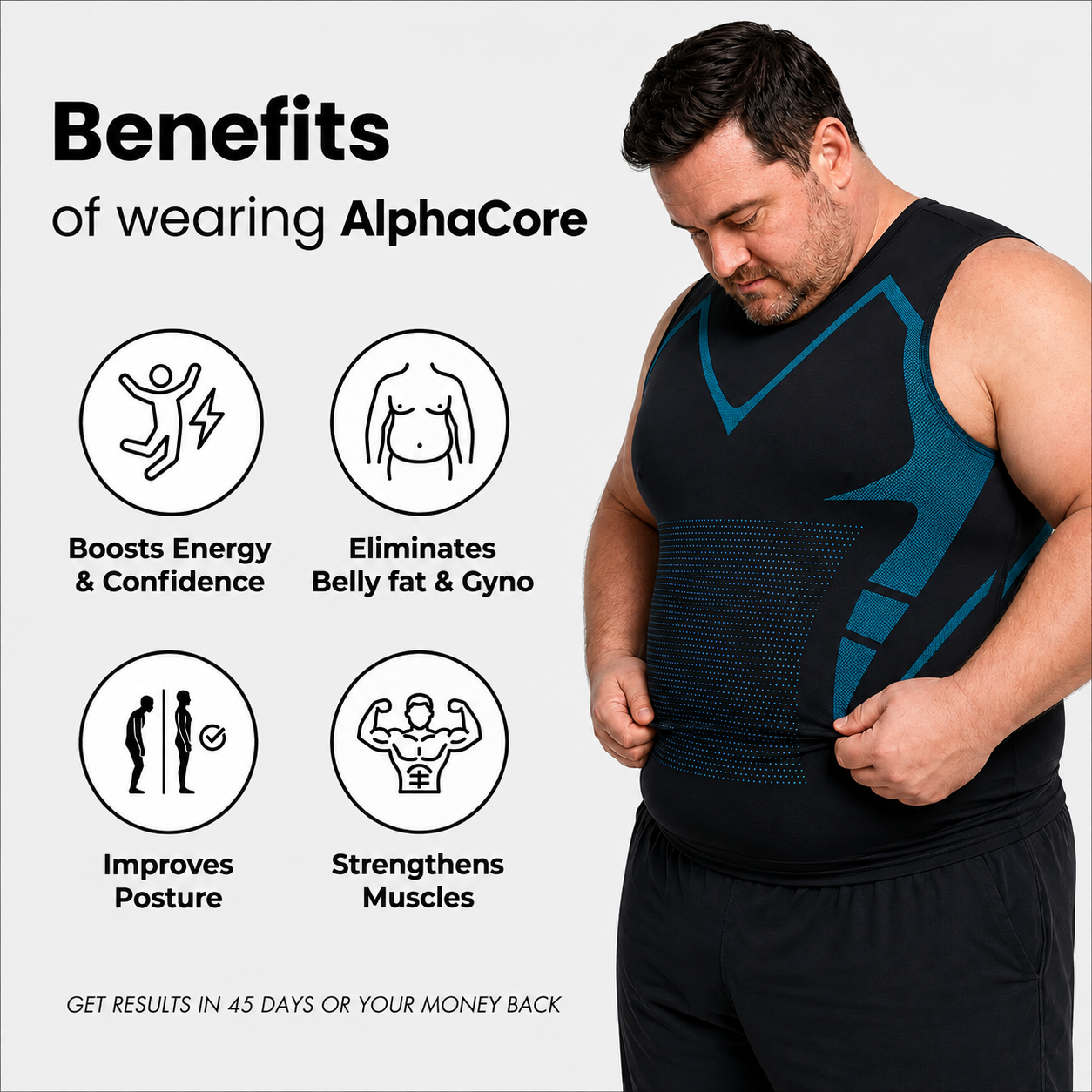 AlphaCore™ — Men's Triple-Zone Compression Tank